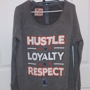 Ladies WWE sweatshirt.